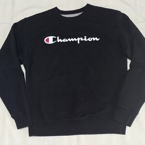 Champion Men's Black Crewneck Sweater
